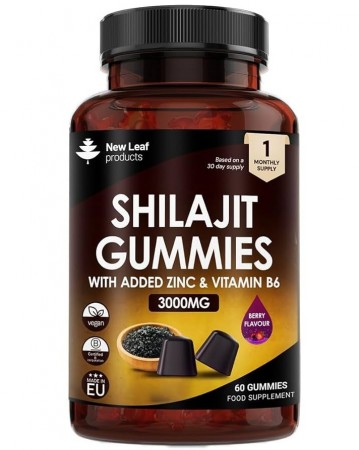 Shilajit Gummies + Zinc & Vitamin B6 Potent- 3000mg